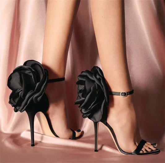 Big Flower High-heeled Sandals, Cross-border AliExpress Yamaxun EBay One Drop Delivery