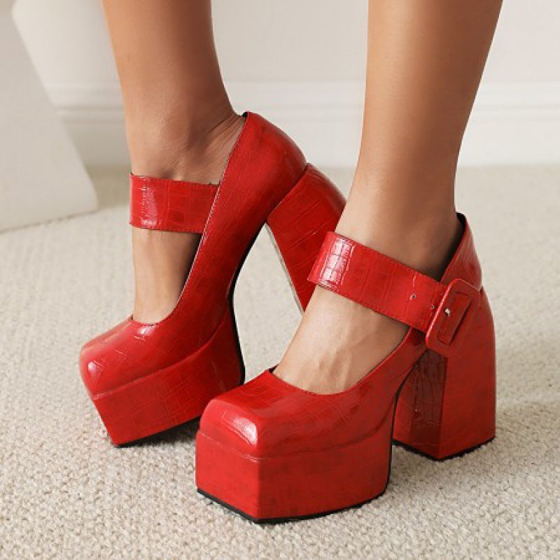 Women's Chunky Heel Pumps Shoes